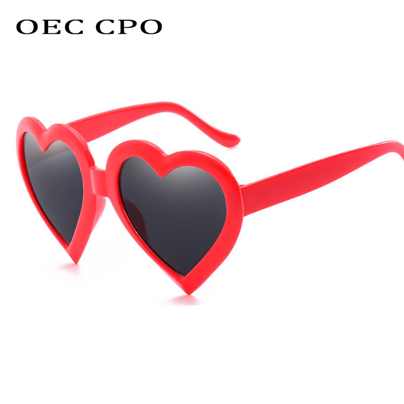 OEC CPO-نظارة شمسية نسائية O51 ، نمط عتيق ، حب ، عين القطة ، ظل قلب ، عصري