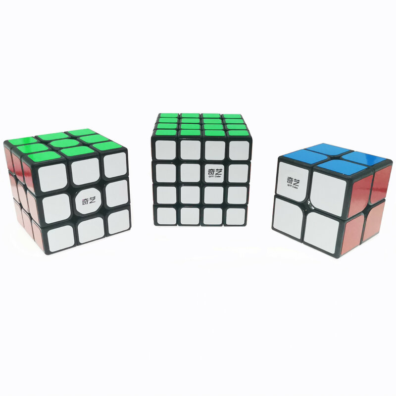 مجموعة مكعبات سحرية احترافية 4x4x4 3x3 2x2x2 ، لعبة ألغاز سريعة اللصق للأطفال