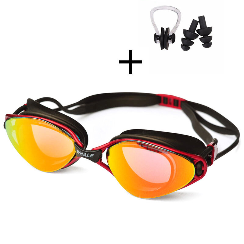 قابل للتعديل لينة نظارات سباحة من السيليكون الكبار للجنسين مقاوم للماء مكافحة الضباب UV نظارات سباحة نظارات