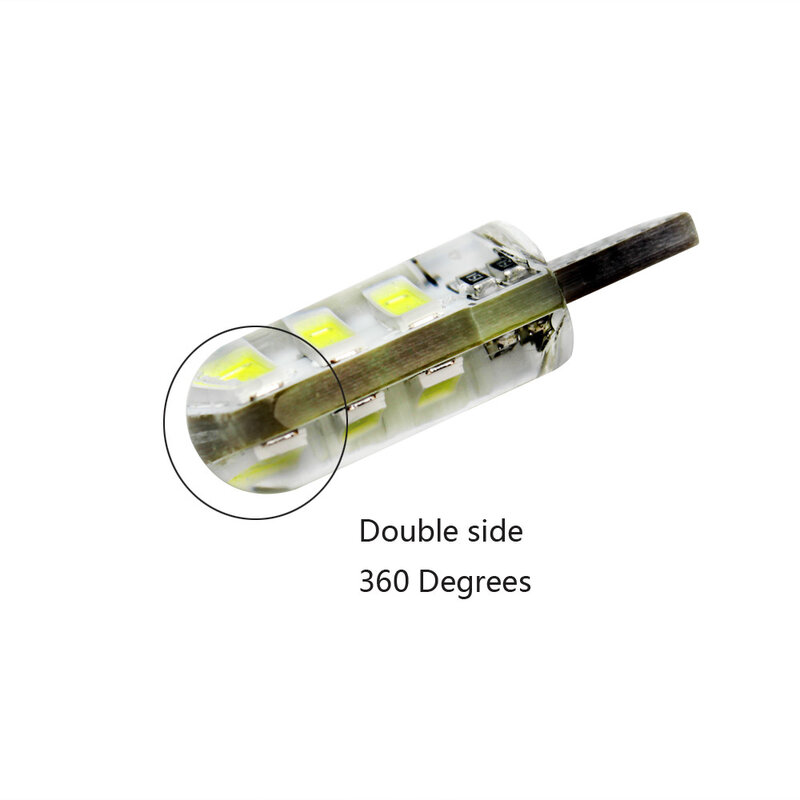 2 قطعة/الوحدة مصابيح كهربائية SMD2835 LED T10 12 المصابيح بدوره إشارة ضوء إسفين ضوء أبيض اللون DC12V 194 W5W