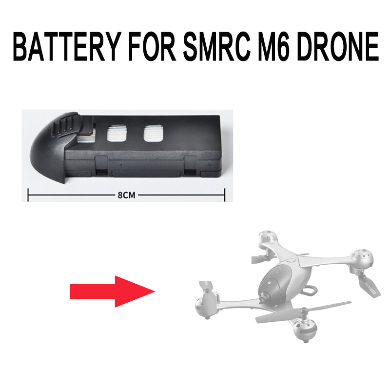 3.7 فولت 1000 مللي أمبير SMRC M6 بطارية توصيل خارجي قطع غيار ل 4K واي فاي كاميرا طائرات بدون طيار 4-axis UAV عقد الارتفاع اكسسوارات batterie
