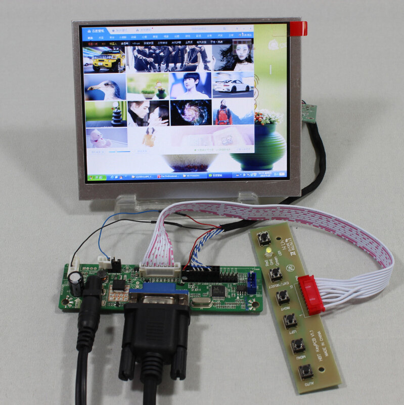 VGA LCD تحكم مجلس RT2270C.3-A + LVDS Tcon + 5 بوصة AT056TN53 V1 640X480 lcd