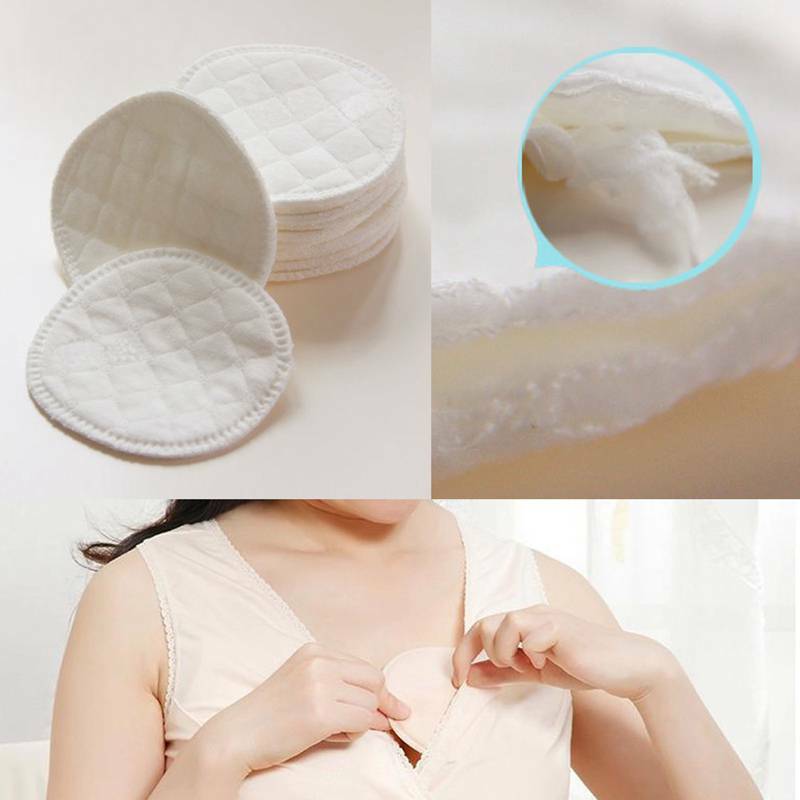 10 قطعة لينة ماصة القطن قابل للغسل قابلة لإعادة الاستخدام الرضاعة الطبيعية منصات الأمومة الرضاعة التمريض منصات