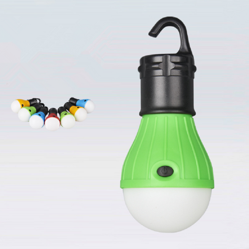 مصباح LED صغير محمول للاستخدام في الهواء الطلق ، 3 لمبات إضاءة خارجية ، مثالي للتخييم أو الصيد ، 3 × AAA