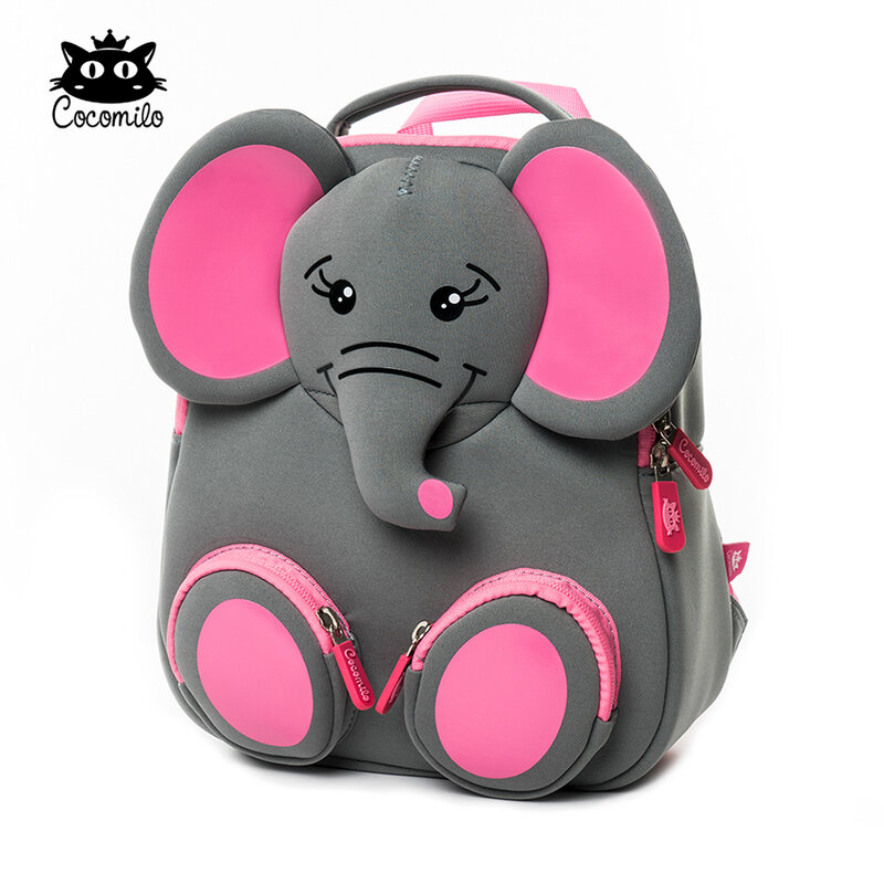Cocomilo حقيبة مدرسية للأطفال ثلاثية الأبعاد الفيل فتاة بوي مقاوم للماء الحيوانات تصميم ظهره Mochila Infantil موضة طفل أطفال