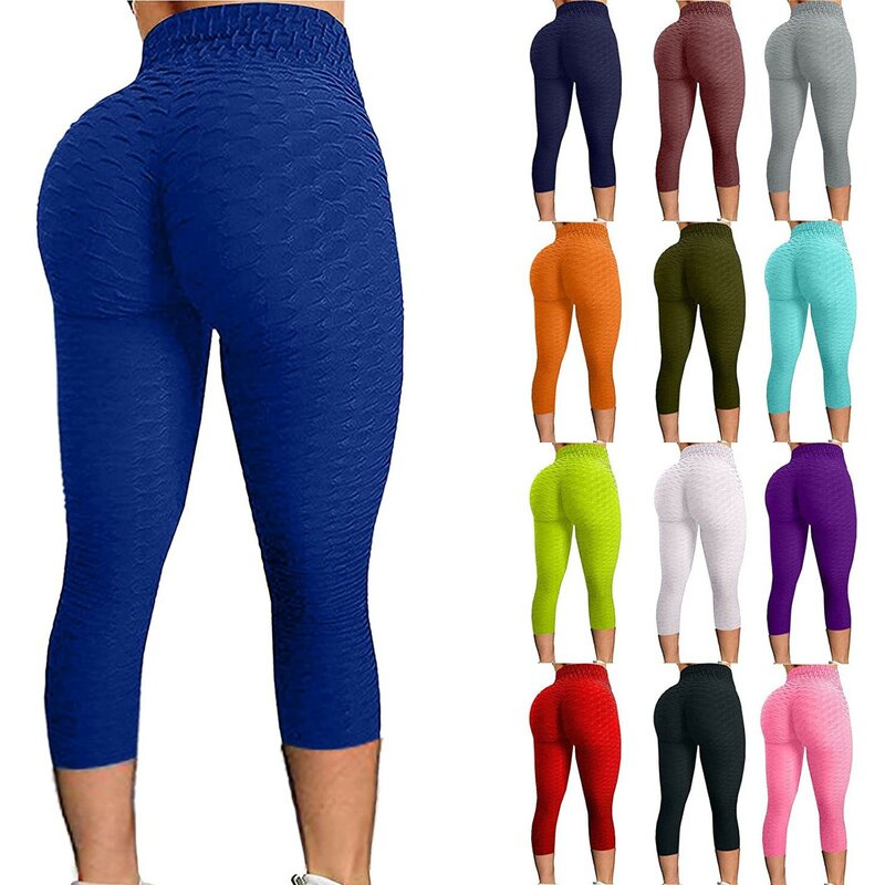 New Sexy Solid Pants Women Seamless Bright Color Sports Running Leggings High Waist woman pants Tights leggings sport women