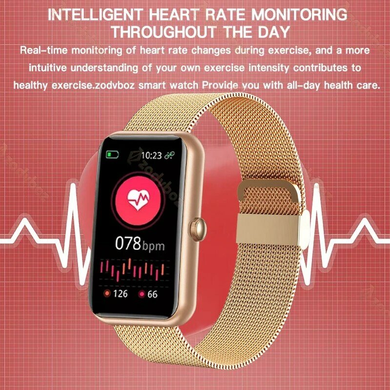 LIGE جديد الذكية الفرقة النساء ساعة اللياقة البدنية تعقب سوار مقاوم للماء Smartwatch رصد معدل ضربات القلب الدم الأكسجين لهواوي شاومي