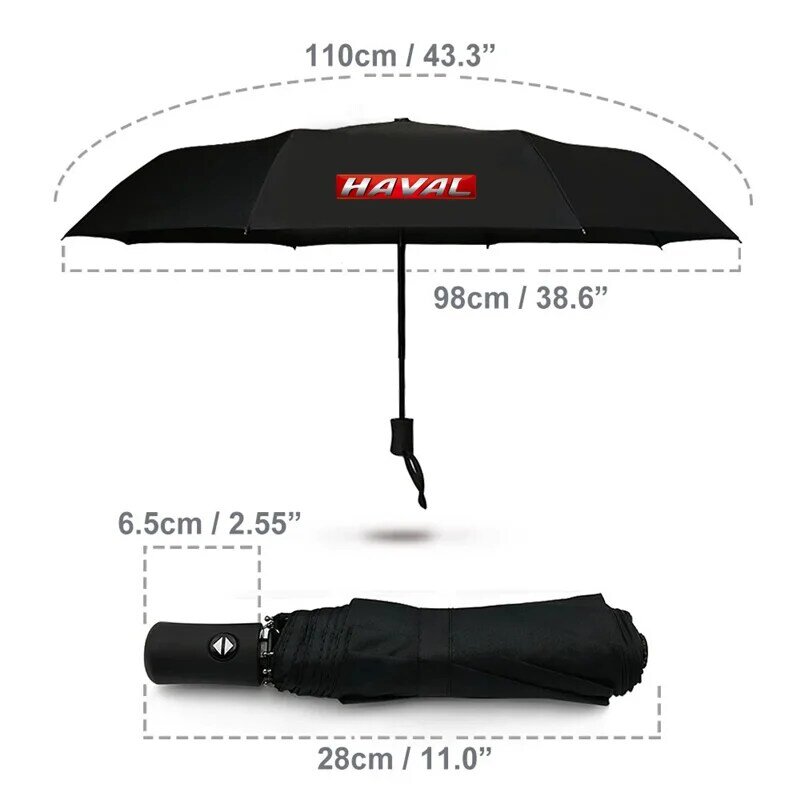 ل HAVAL سيارة التصميم التلقائي بالكامل مظلة قابلة للطي مظلة بطبقة مزدوجة يندبروف التلقائي ظلة