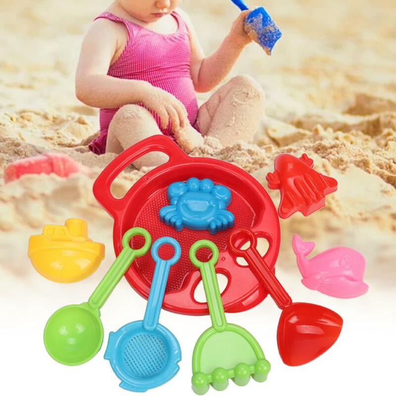 10 قطعة أدوات الشاطئ مجموعة الرمال اللعب لعب الاطفال متعة المياه شاطئ البحر أدوات الطفل Sandglass مجرفة أداة هدايا الشاطئ الرمال اللعب