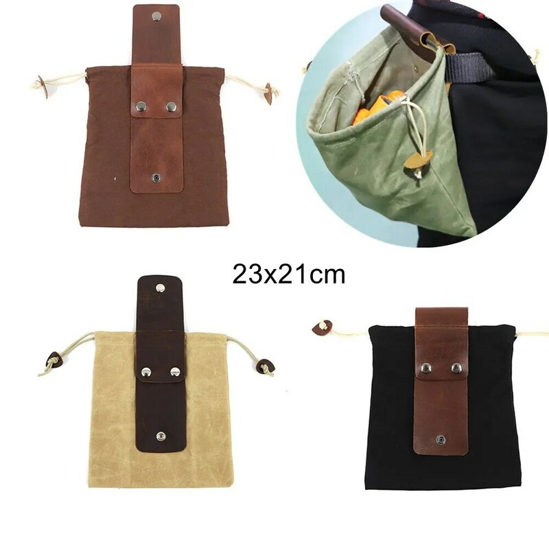 حقيبة جلدية و قماشية حقيبة حقيبة Bushcraft حقائب التخزين سهلة حلقات حول أحزمة حقائب للتخييم التنزه