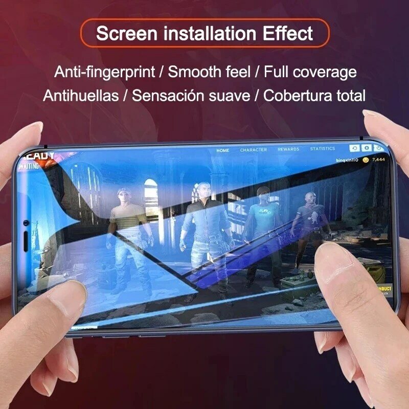 غطاء كامل من فيلم الهيدروجيل لهاتف آيفون 7 8 Plus SE 2020 واقي شاشة لهاتف آيفون 11 12 Pro mini X XR XS Max 6 6s فيلم غير زجاجي
