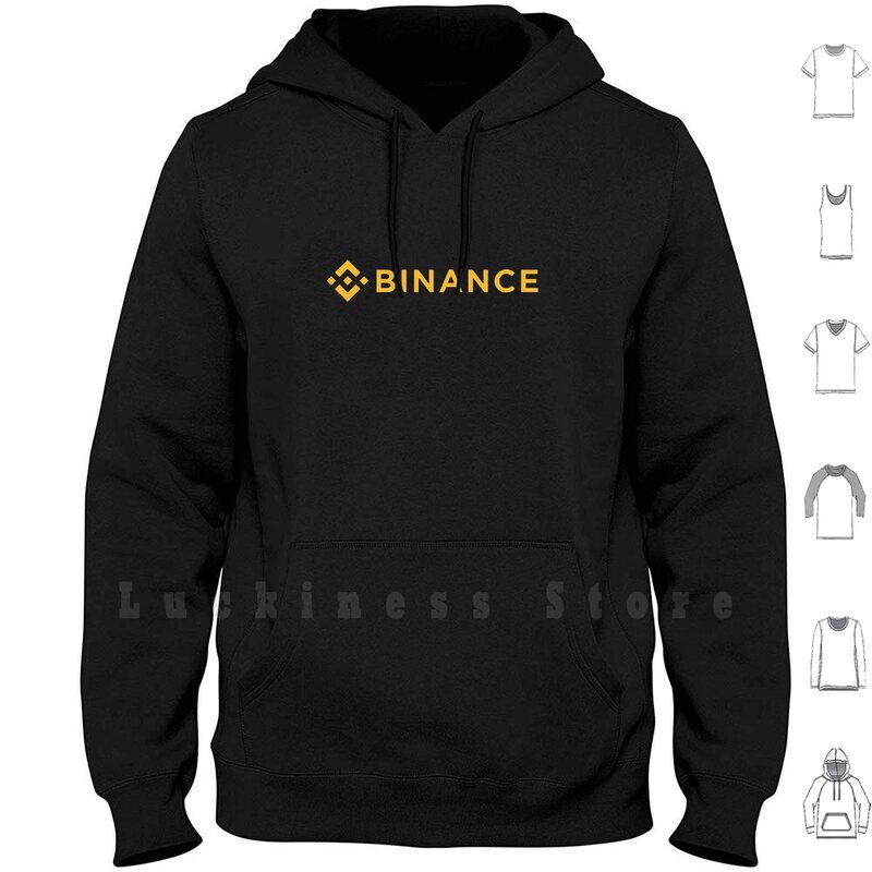 Binance-قميص تشفير-Binance قميص هوديس طويلة الأكمام Eos Blockcat Adxt Verge Fomo الخفافيش الأساسية الاهتمام رمزي