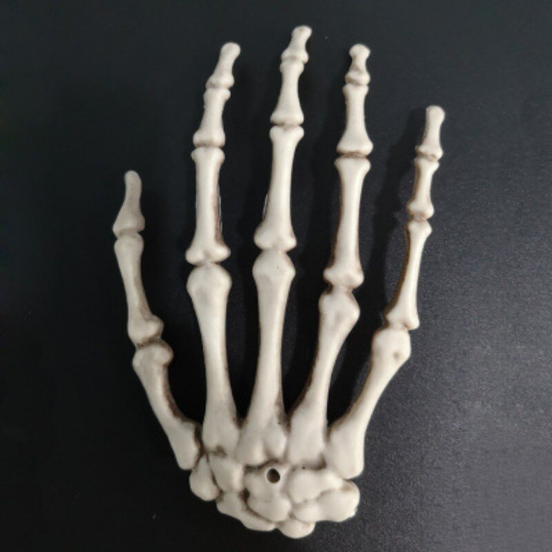 هالوين مخيف الدعائم البلاستيك الهيكل العظمي الأيدي واقعية الحياة حجم البلاستيك وهمية الإنسان اليد العظام ل ديكورات المنزل مسكون