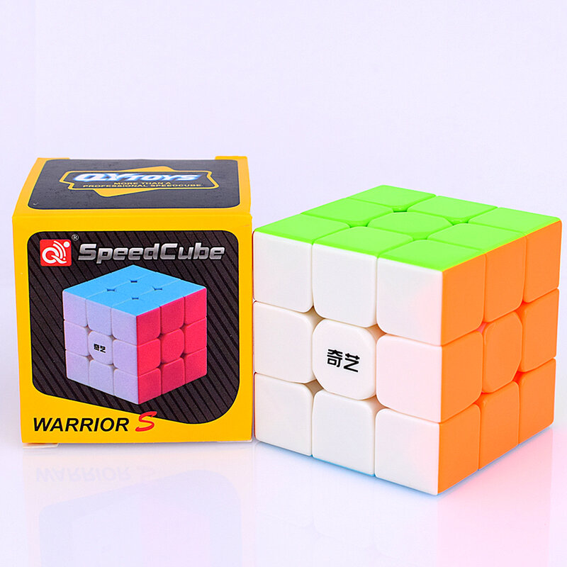 [جودي] Qiyi Warrior W 3x3x3 المكعب السحري للسرعة ، ألعاب احترافية ، ضد الإجهاد ، على نحو سلس ، لغز للأطفال ، ألعاب متململة للقلق