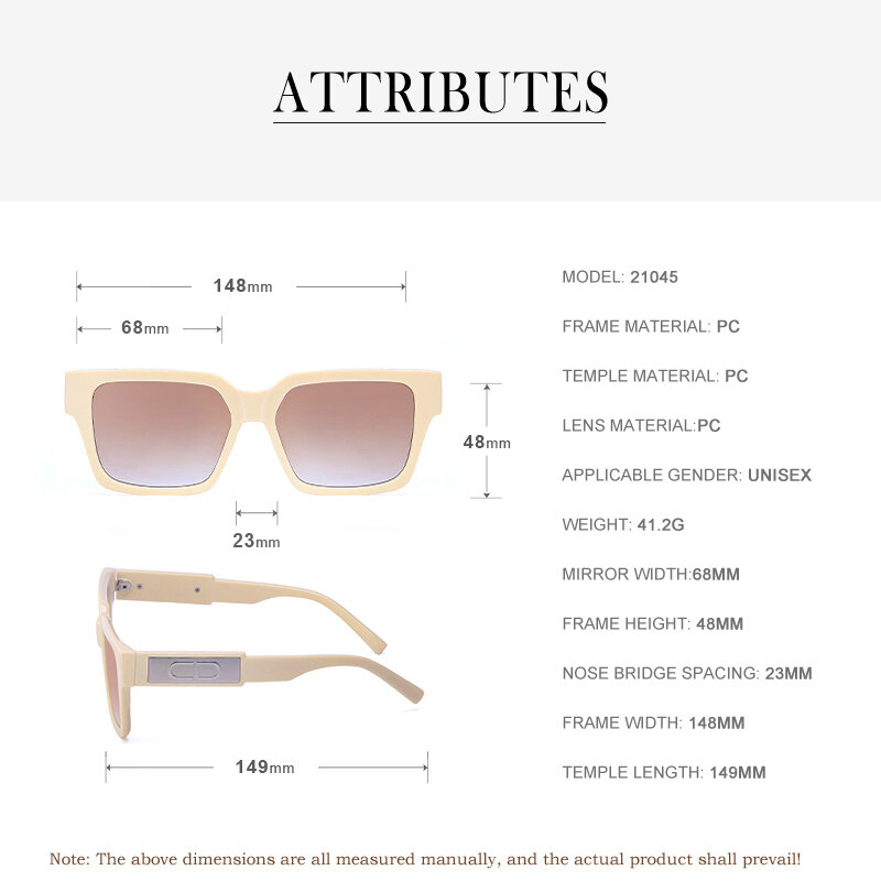 2021 الفاخرة مربع النظارات الشمسية النساء الموضة الكلاسيكية العلامة التجارية مصمم الرجعية الرجال نظارات شمسية التدرج نظارات الإناث lrest دي سول