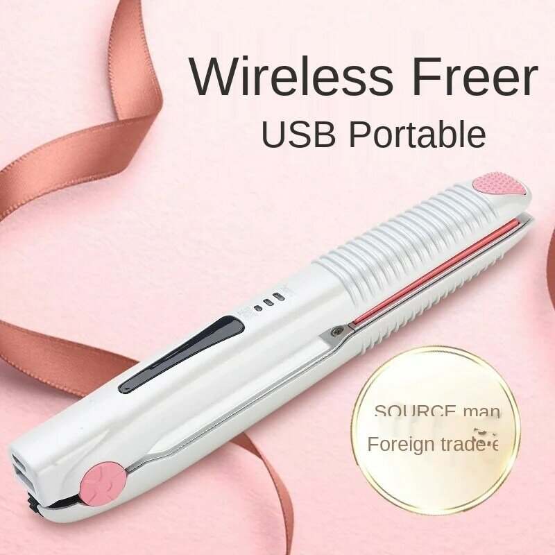 لاسلكي جبيرة الشعر USB قابلة للشحن مموج الشعر بانفجارات صغيرة محمولة مكواة فرد الشعر لالشباك أو استقامة جبيرة