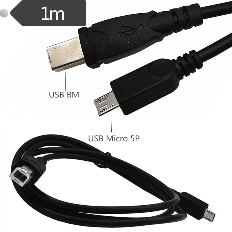 USB BM إلى مايكرو 5P كابل لوحة المفاتيح ، الهاتف المحمول OTG متصلة لوحة المفاتيح ، كابل بيانات التطبيق البيانو الكهربائية الذكية 1 متر