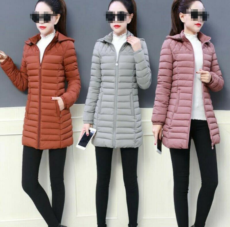 المرأة الشتاء مقنعين معطف دافئ حجم كبير ضئيلة القطن وسادة مبطنة متعددة الألوان