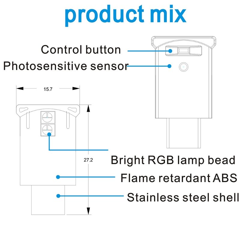 Mini Type-C LED RGB الضوء المحيط 8 لون للتغيير للسيارة والكمبيوتر المحمول ولوحة المفاتيح جو مصباح الليل الذكية K3NB