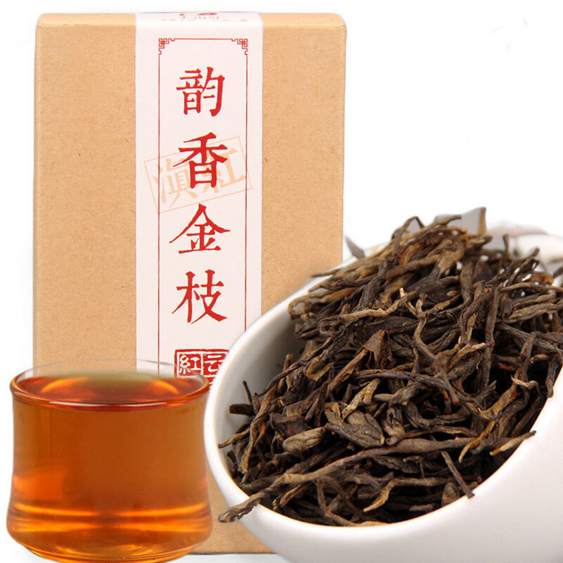يوننان ديانهونغ الشاي الصيني الأسود الشاي شجرة قديمة الشاي الأحمر الصيني 90 جرا/صندوق