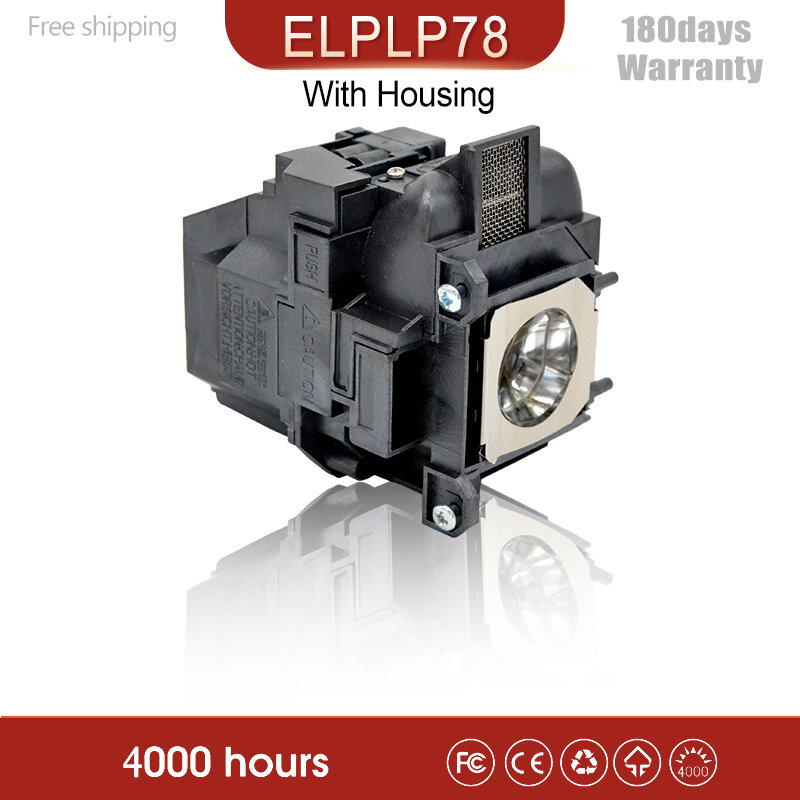 Kaita متوافق ELPLP78 V13H010L78 لإبسون EB-965 EB-98 EB-S17 EB-S18 EB-SXW03 EB-SXW18 EB-W18 EB-W22 EB-W28 مصباح العارض