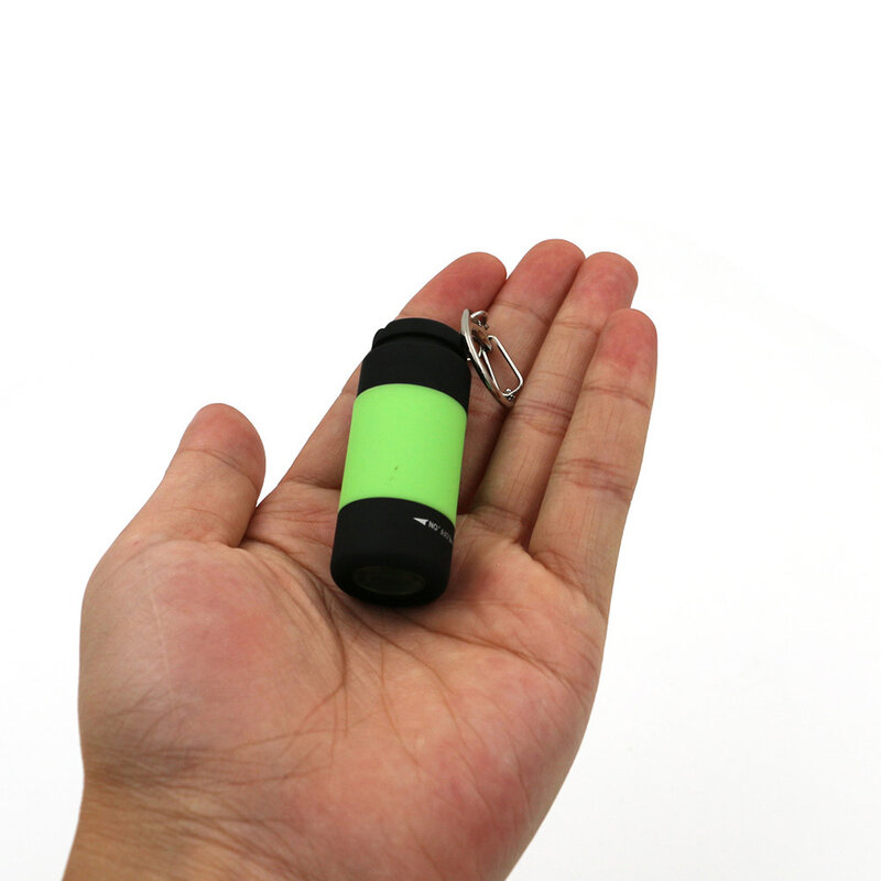 مصباح ليد جيب مفتاح صغير سلسلة المحمولة الشعلة في الهواء الطلق مقاوم للماء المدمج في بطارية USB قابلة للشحن التنزه التخييم مشاعل