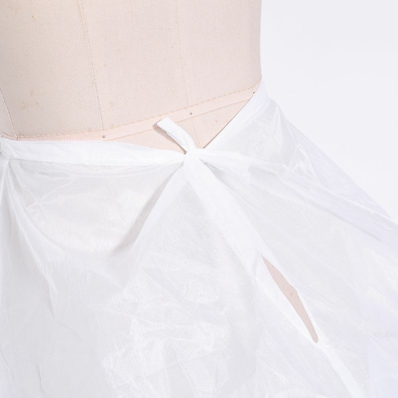 2021 جديد إمرأة الزفاف 3 الأطواق ماكسي طول ثوب نسائي الرباط حزام متعدد الطبقات الكرة ثوب الزفاف صخب كرينولين
