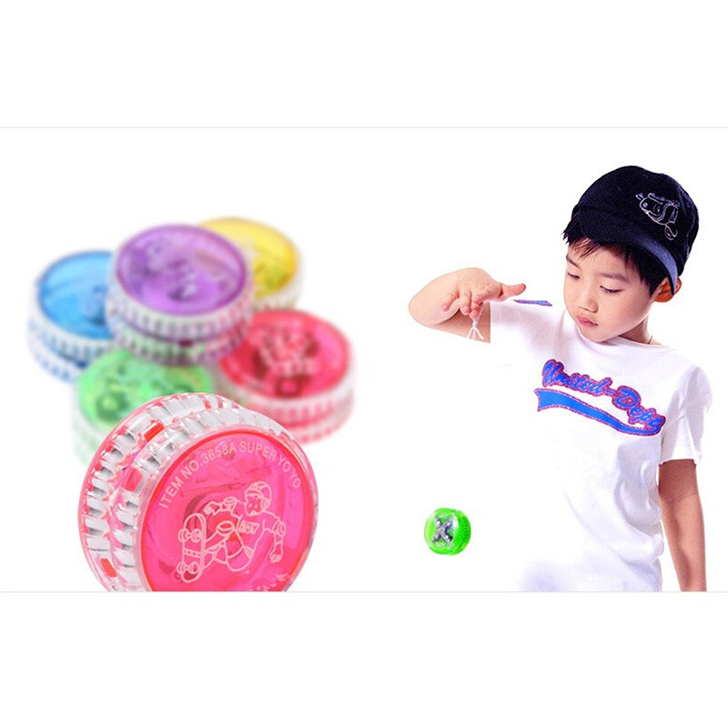 Yo-Yo الأطفال الصبي مضيئة لعبة الإبداعية فلاش لغز الصبي مضيئة الكرة مضيئة لمدة 7-14 سنة
