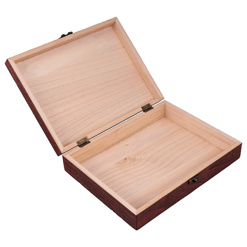 1 قطعة صندوق تخزين ديكور خمر الخشب المنظم علبة التعبئة والتغليف مع مشبك