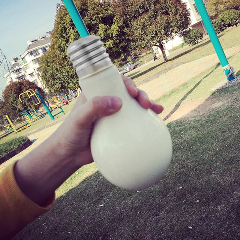 1 قطعة Led بطارية ضوء الليل لمبة زجاجة ماء موجز لطيف الحليب عصير مصابيح كهربائية كوب مصباح للزينة