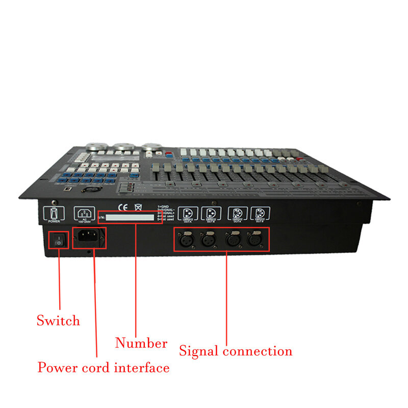 1024 DMX وحدة التحكم مع الطيران وحدة تحكم DJ مناسبة لنقل رئيس ضوء مصباح موازي المستوى سلسلة معدات إضاءة المرحلة #6