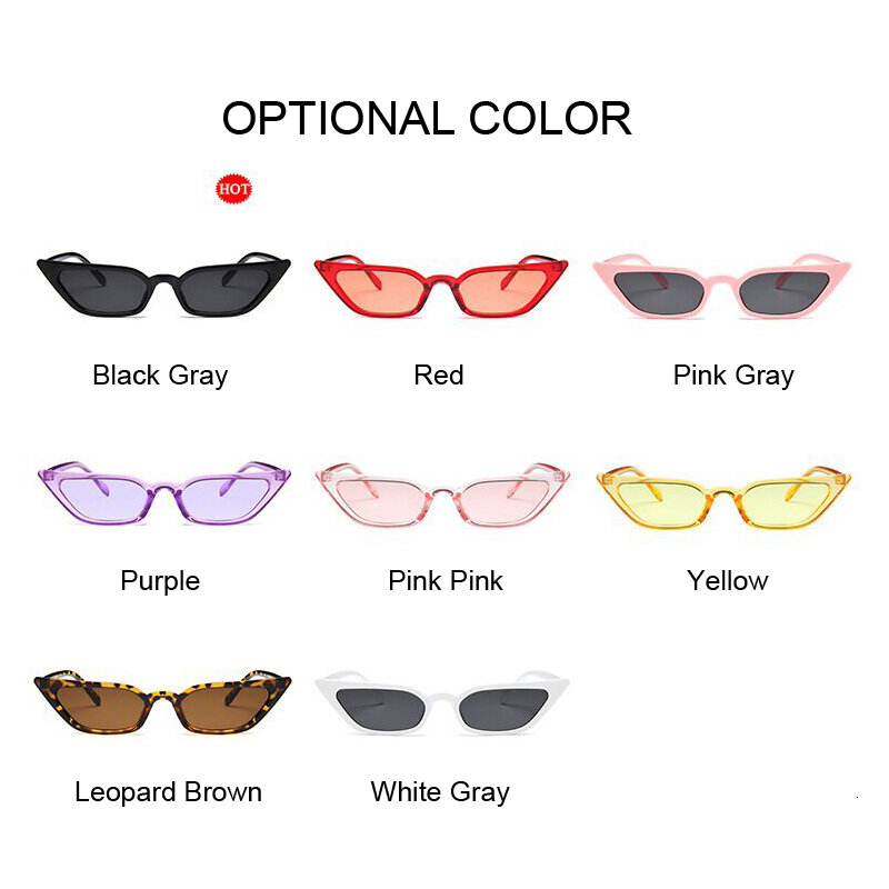 2021 جديد Cateye خمر الأحمر الوردي النظارات الشمسية النساء العلامة التجارية مصمم ريترو نقاط نظارات شمسية الإناث سوبرستار سيدة القط العين