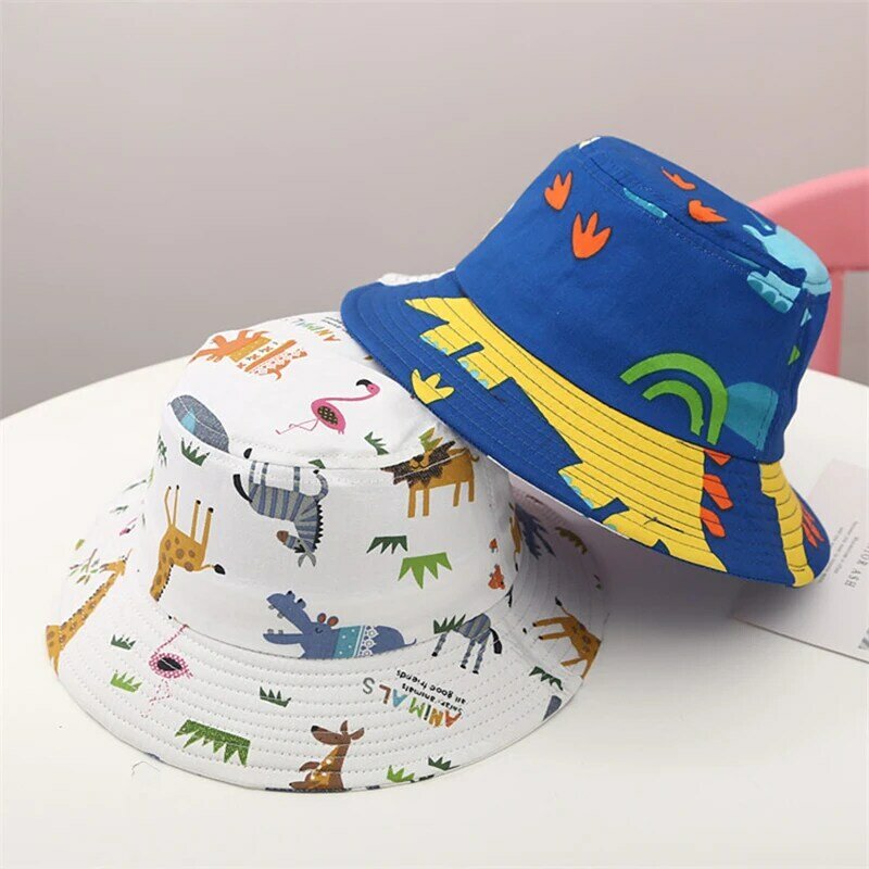 Angou الأطفال قبعة الشمس صبي وفتاة الشمس حماية كبيرة حافة صياد قبعة شبكة تنفس الأطفال ظلة