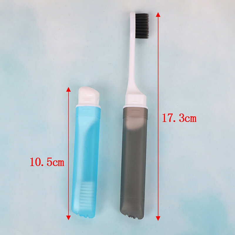 1 قطعة المحمولة للطي أدوات تخييم للسفر فرشاة الأسنان طوي فرشاة الأسنان البلاستيك