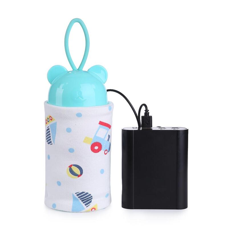 USB زجاجة حليب الأطفال دفئا سخان المحمولة في الهواء الطلق كوب حليب سخان الرضع زجاجة تستخدم في الرضاعة سلامة زجاجة حرارية التدفئة حقيبة