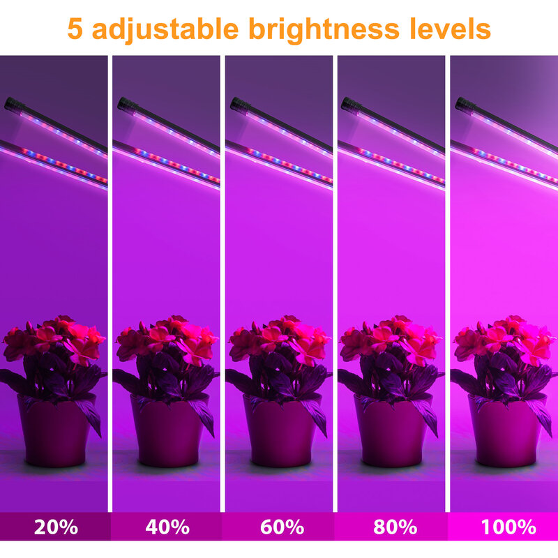 LED تنمو ضوء USB 5 فولت فيتو مصباح الطيف الكامل Fitolamp مع الموقت Phytolamp للنباتات الشتلات زهرة المنزل خيمة