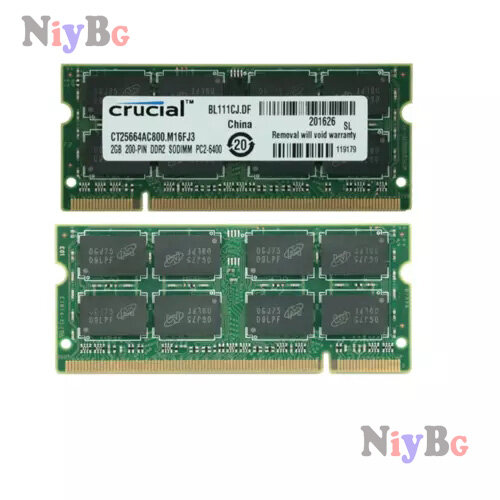 الأصلي ل حاسمة 4/8GB DDR2 PC2-6400S 800MHz 200Pin محمول SODIMM ذاكرة عشوائية RAM