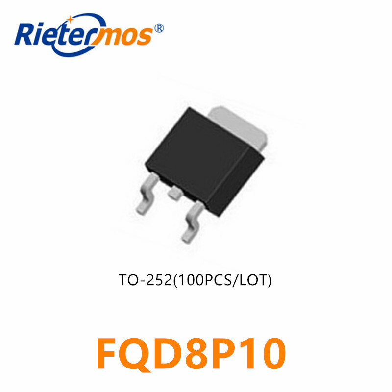 20 قطعة FQD8P10 D8P10-100 V SMD P-CHANNEL عالية الجودة
