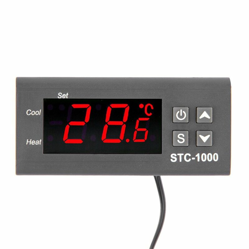 أحدث متحكم في درجة الحرارة ترموستات حوض السمك STC1000 حاضنة سلسلة الباردة درجة الحرارة مختبرات درجة الحرارة بالجملة