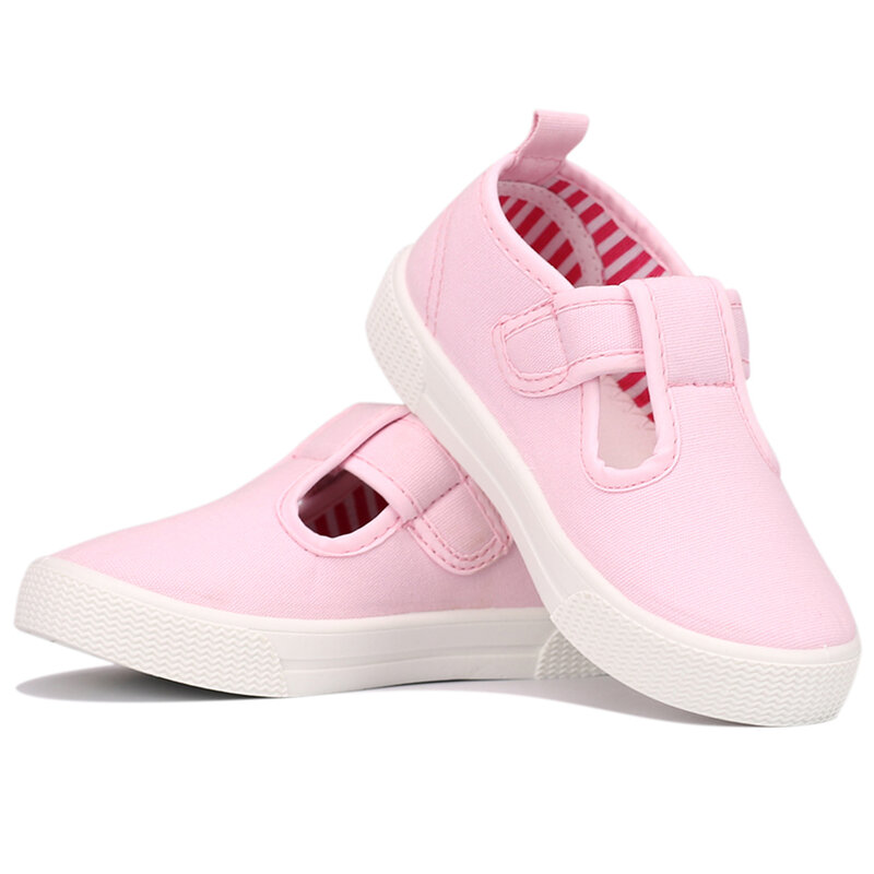 Muyguay طفل الفتيات حذاء قماش للأطفال الصغار الأطفال الموضة الجديدة ماري جين T-حزام أحذية رياضية كاجوال
