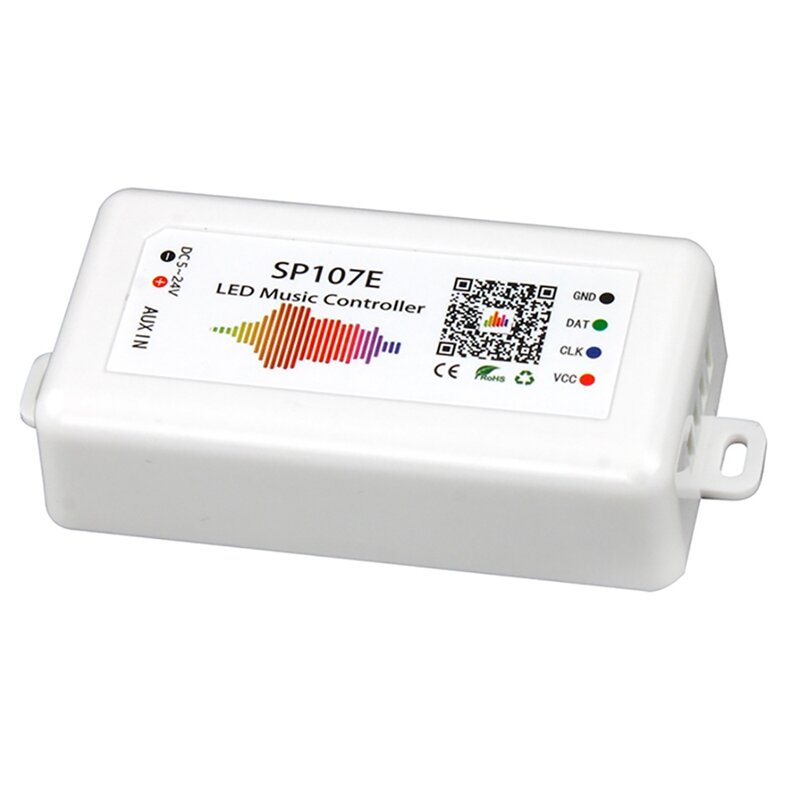 SP107E LED تحكم بلوتوث الذكية APP WS2811/2812B شرائط مصباح يعتم LED جهاز تحكم في الموسيقى