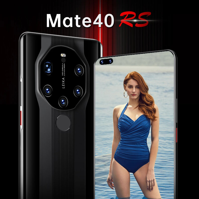 هاتف Huawe Mate40 RS جديد موديل 2021 الإصدار العالمي للألعاب الذكي 16G 512G يعمل بنظام أندرويد 10 ببصمة وجه سنابدراجون 888 6800mAh 24mp 50MP