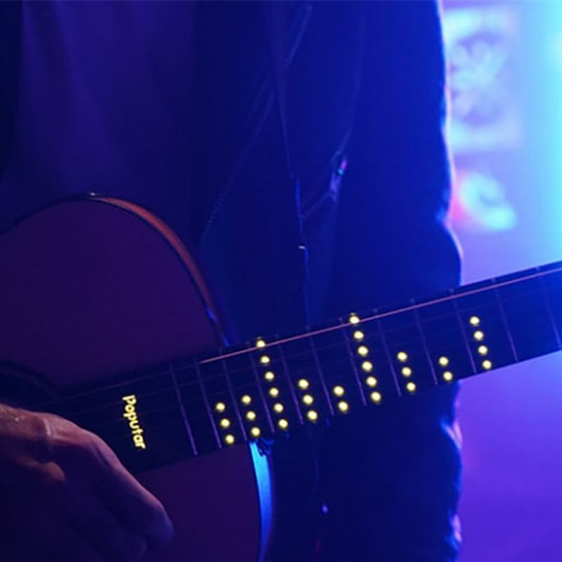 آلة جيتار ذكية LED مقاس 36 بوصة موديل رقم BT5.0 آلة جيتار موسيقية من الماهوجني من خشب التنوب مزودة بحقيبة