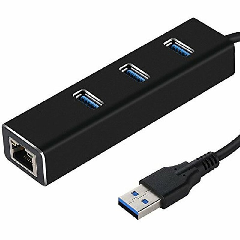 محول USB جيجابت إيثرنت 3 منافذ USB 3.0 HUB USB إلى Rj45 Lan بطاقة الشبكة لسطح المكتب ماك بوك ماك