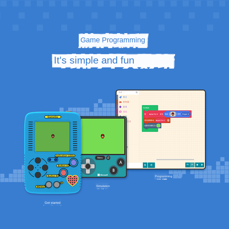 الحطب Gamego لعبة وحدة التحكم البرمجة الرسومية للأطفال المدارس الابتدائية والثانوية البرمجة اللعب وسائل تعليمية #5