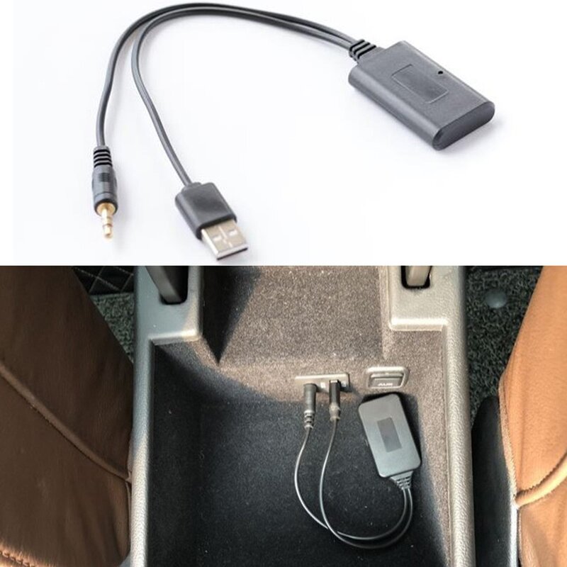 العالمي سيارة لاسلكية Bluetooth5.0 استقبال 3.5 مللي متر Aux USB محول الصوت للكمبيوتر الكمبيوتر المحمول C Mini لسيارة اليد مكالمة مجانية
