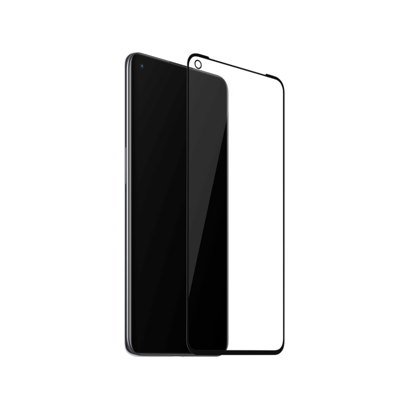 3D Arc Edge AF Oil-واقي شاشة OnePlus 9 الأصلي ، زجاج مقسّى ، نسخة غراء سوداء #4