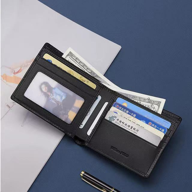 محفظة جلدية فاخرة للرجال ، حامل بطاقات ، هدايا الكريسماس ، مجموعة محفظة رجالية ، محفظة بطاقات ، محافظ PL201510