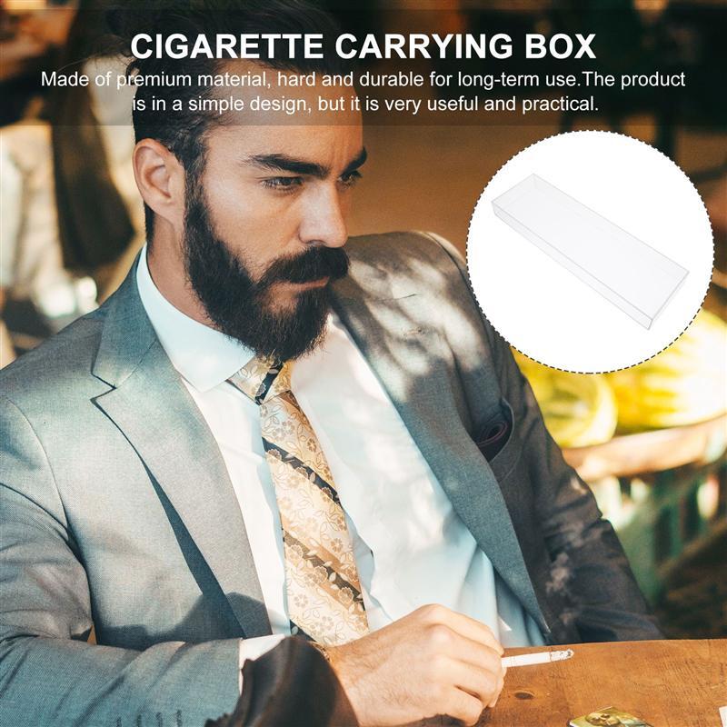 1 قطعة سيجارة أكريليك سيجارة واضح صندوق عرض صندوق تغليف السجائر