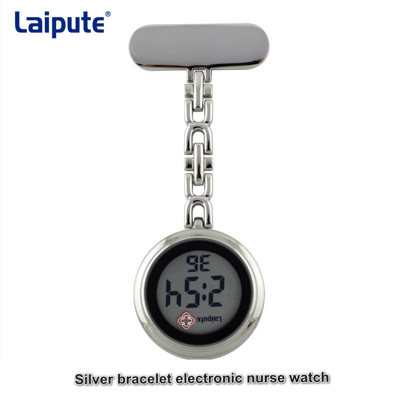 شاشة إلكترونية ممرضة طبية ساعة جيب بسيطة للرجال والنساء